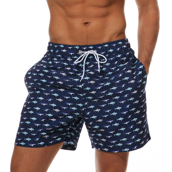 Men’s Quick-Dry Printed Swim Shorts Holiday Beach Trunks