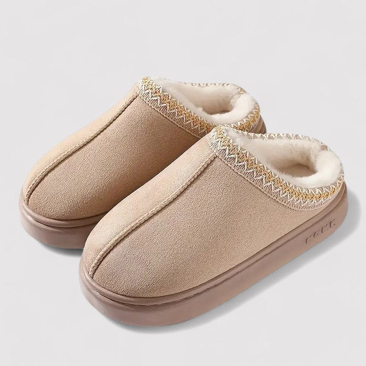 Women's Plush-Lined Slip-On House Slippers