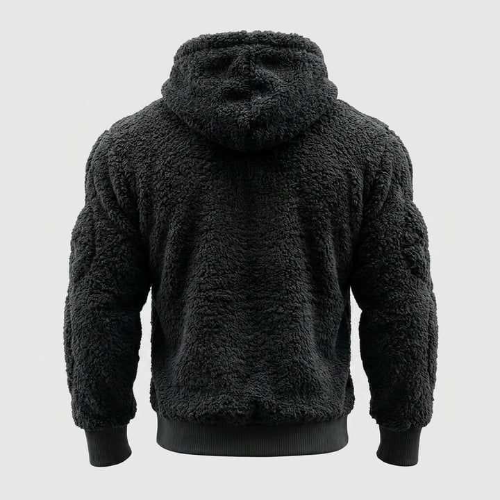 Titan Sherpa Muscle Hoodie | Padded Six Pack Fleece Pullover