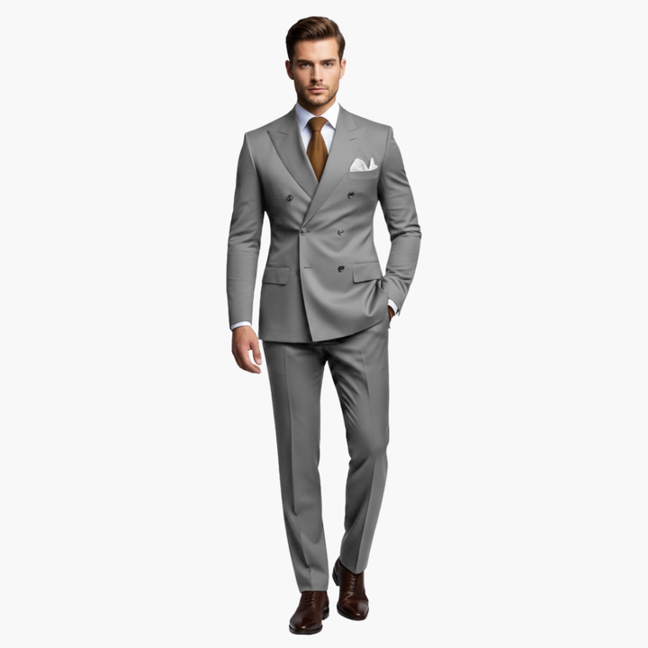 Slim Fit Men's Suit Two-Piece Set