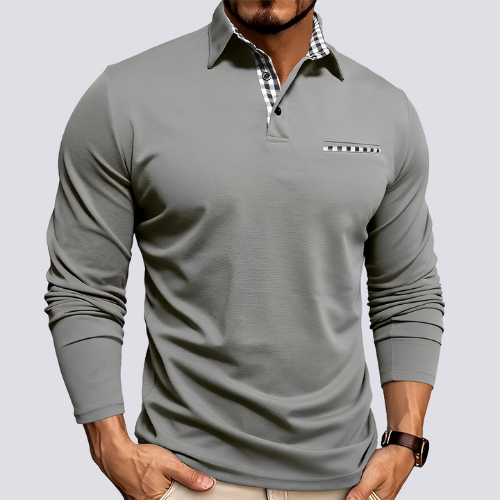 Mark – Polo shirt for men – Casual long-sleeve shirt