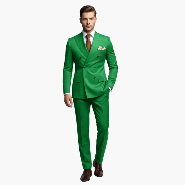 Slim Fit Men's Suit Two-Piece Set