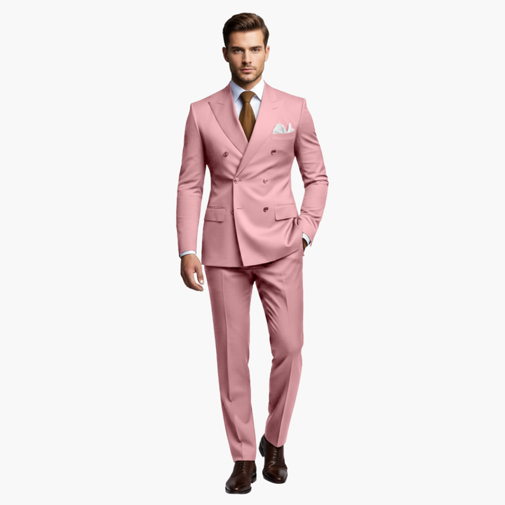 Slim Fit Men's Suit Two-Piece Set