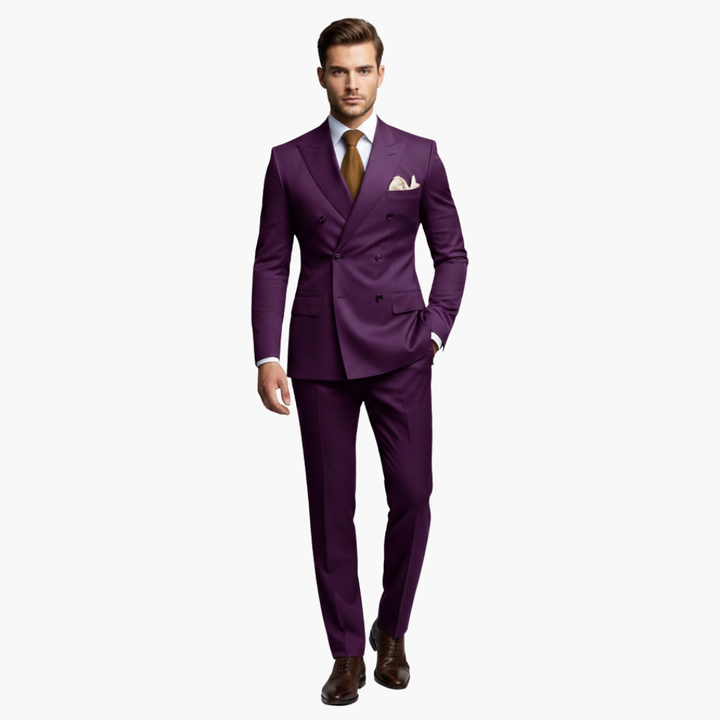 Slim Fit Men's Suit Two-Piece Set