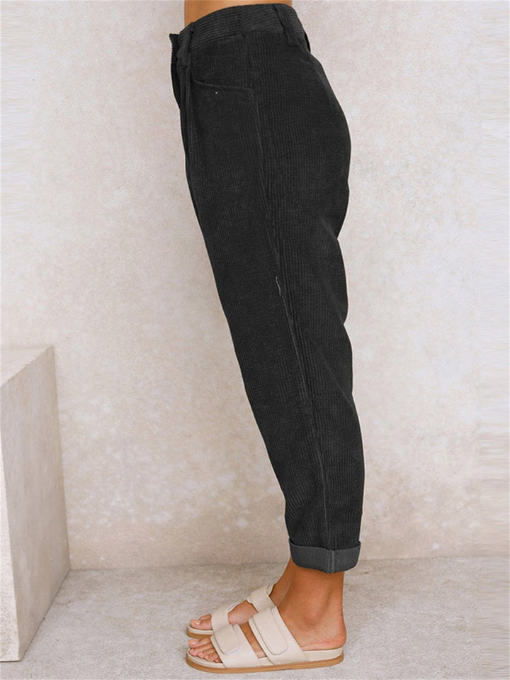 Women's High-Waisted Relaxed Trousers