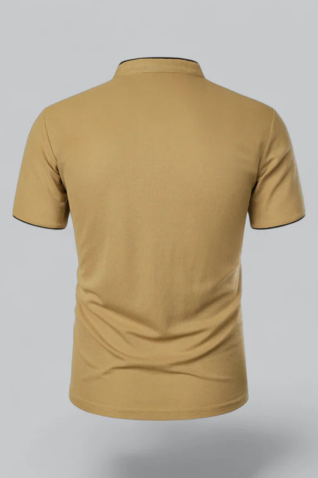Rafferty | Men Collarless Short Sleeve Polo Shirt