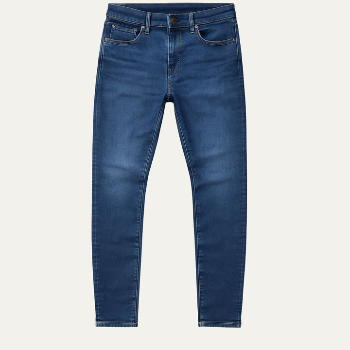 Men's Denim Jeans with Slim Fit and Side Pockets