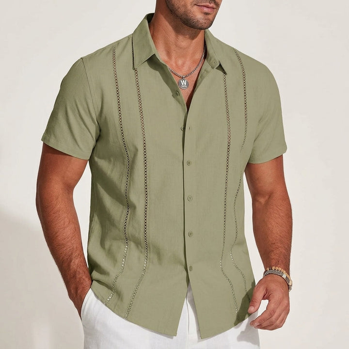 Solente Linen Guayabera Shirt