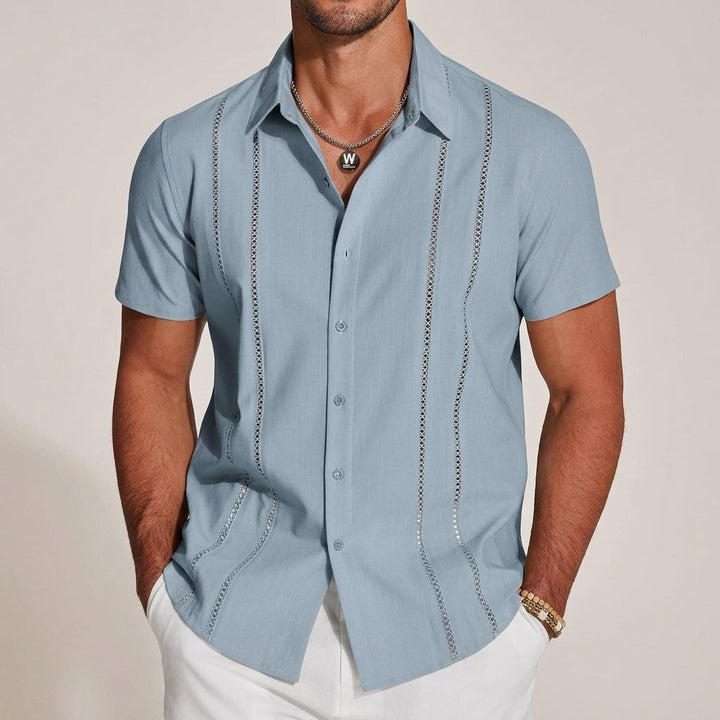 Solente Linen Guayabera Shirt