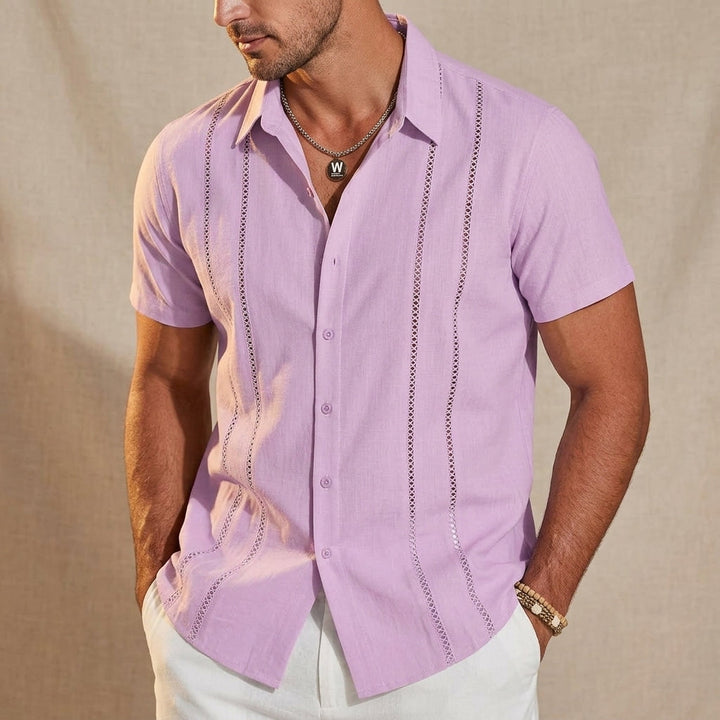 Solente Linen Guayabera Shirt