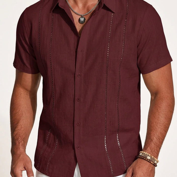 Solente Linen Guayabera Shirt
