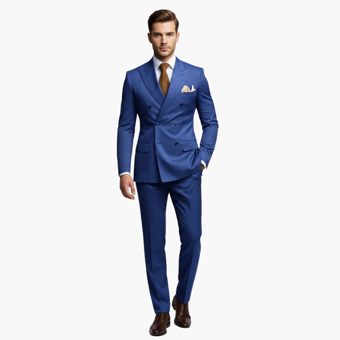 Slim Fit Men's Suit Two-Piece Set
