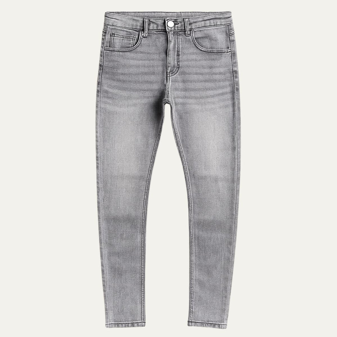 Men's Denim Jeans with Slim Fit and Side Pockets