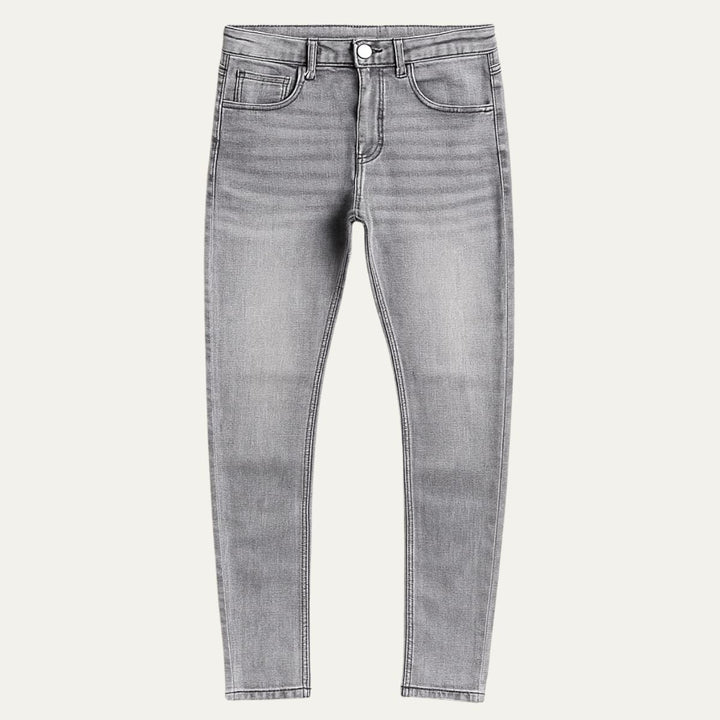 Men's Denim Jeans with Slim Fit and Side Pockets