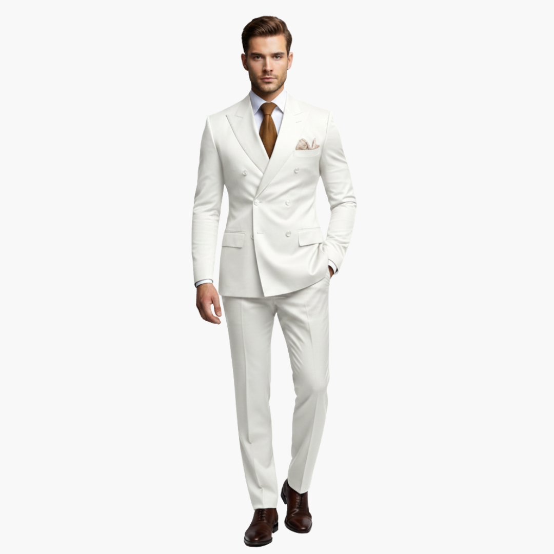 Slim Fit Men's Suit Two-Piece Set