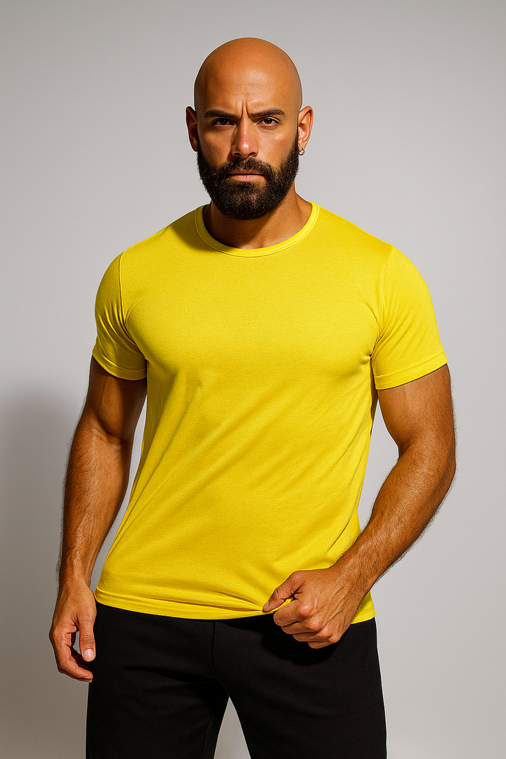 Men’s Soft Stretch Cotton Crew Neck T-Shirt