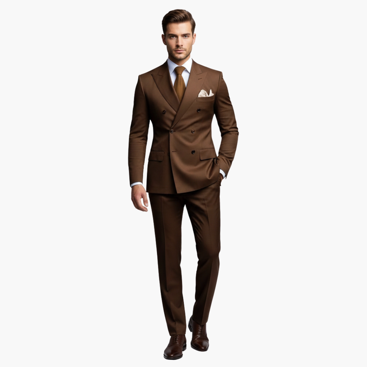 Slim Fit Men's Suit Two-Piece Set