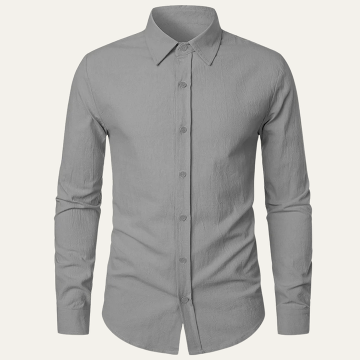 The Quirinale Men’s Lightweight Cotton Linen Business Shirt