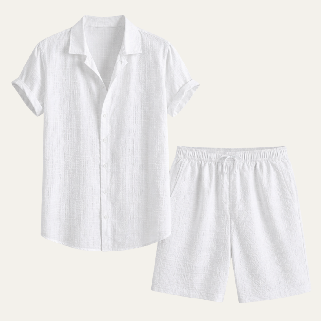 The Taranto Men’s Summer Beach Set – Shirt and Shorts