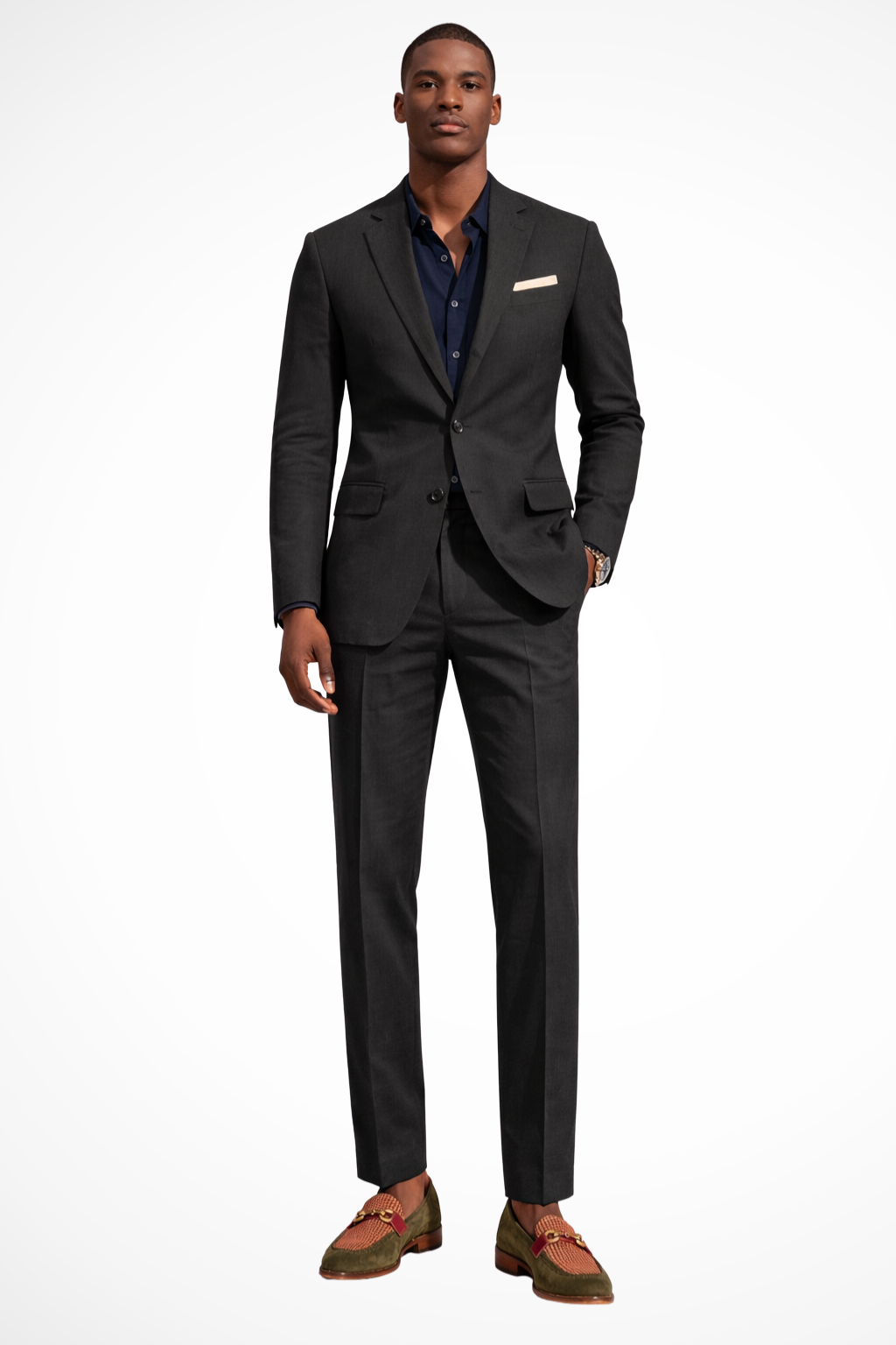 Ashton | Men Notch Lapel Single Breasted Linen Summer Wedding Suit