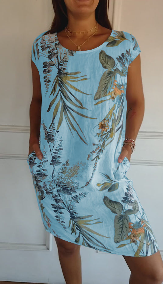 Havana - Relaxed Fit Printed Summer Dress