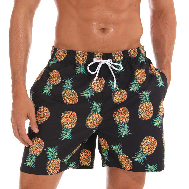 Men’s Quick-Dry Printed Swim Shorts Holiday Beach Trunks
