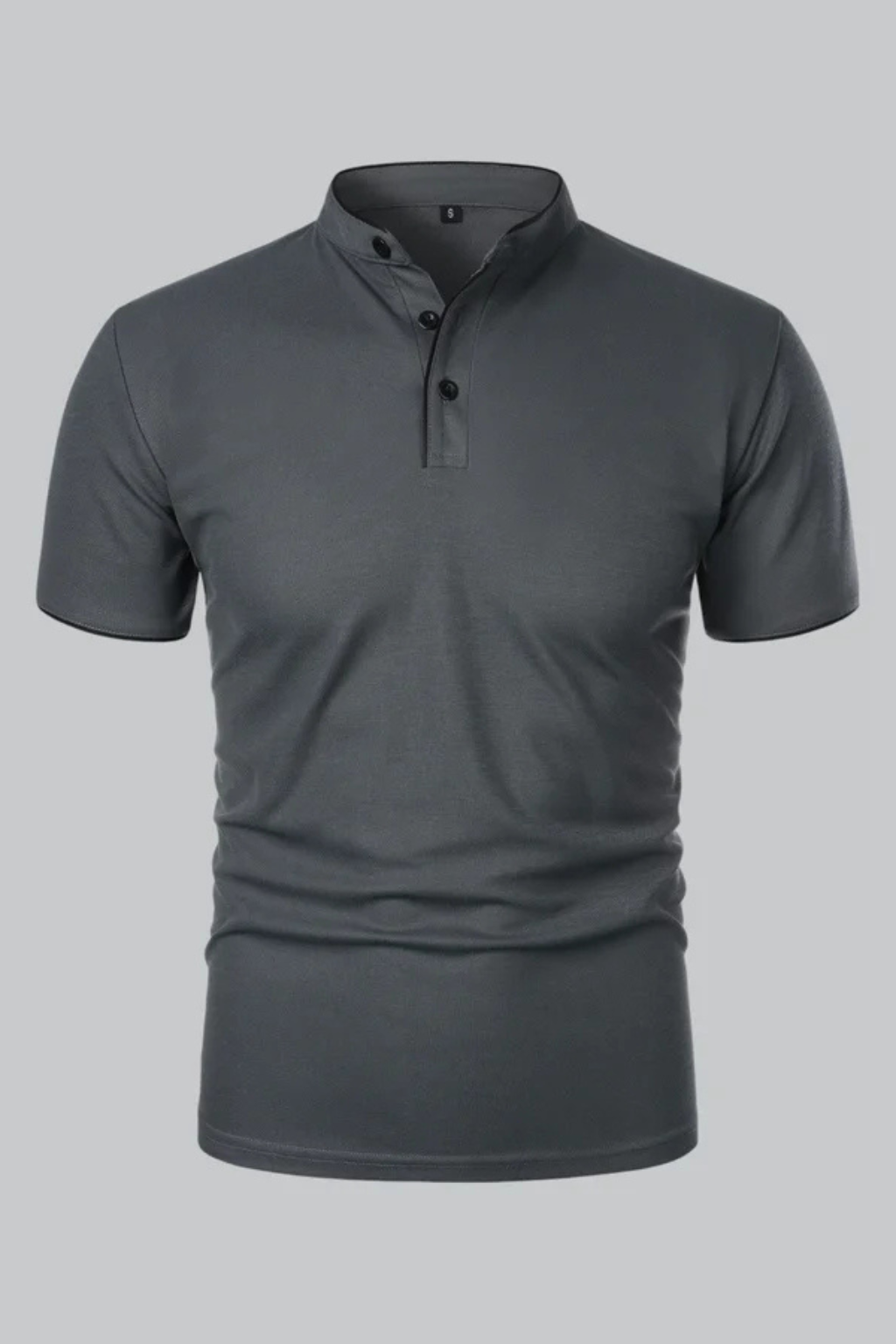 Rafferty | Men Collarless Short Sleeve Polo Shirt