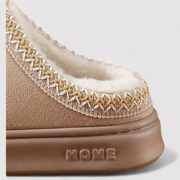 Women's Plush-Lined Slip-On House Slippers