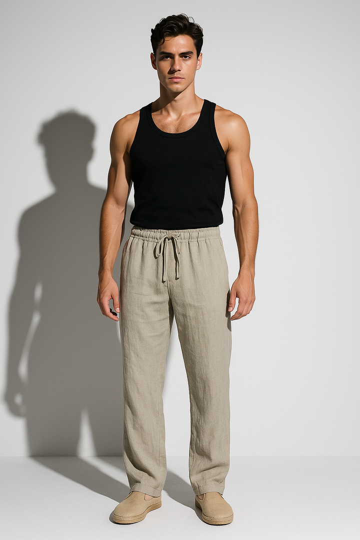 Men’s Linen Drawstring Pants