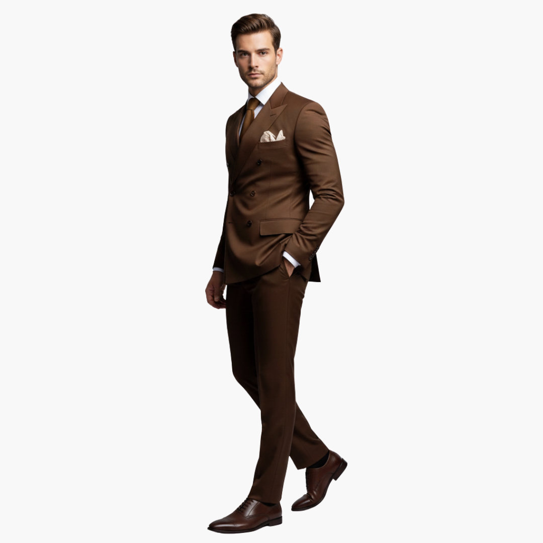 Slim Fit Men's Suit Two-Piece Set