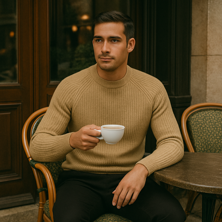 Men's Cashmere Jumper with Crew Neck
