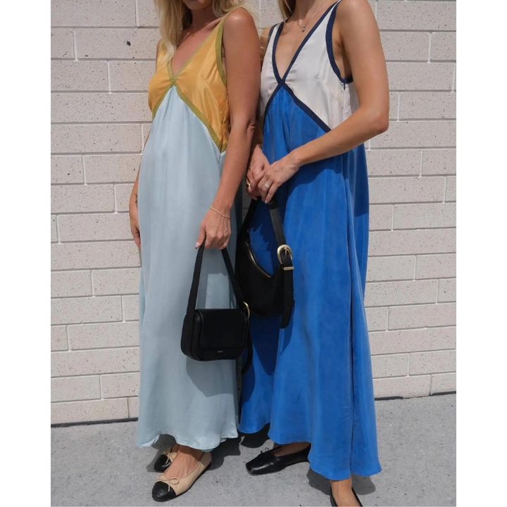 Ella - Chic Sleeveless Maxi Dress with V-Neck