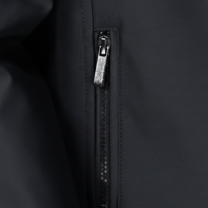 Men's Jacket with Zip Front and Relaxed Fit
