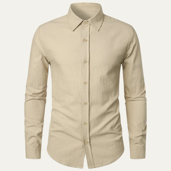 The Quirinale Men’s Lightweight Cotton Linen Business Shirt