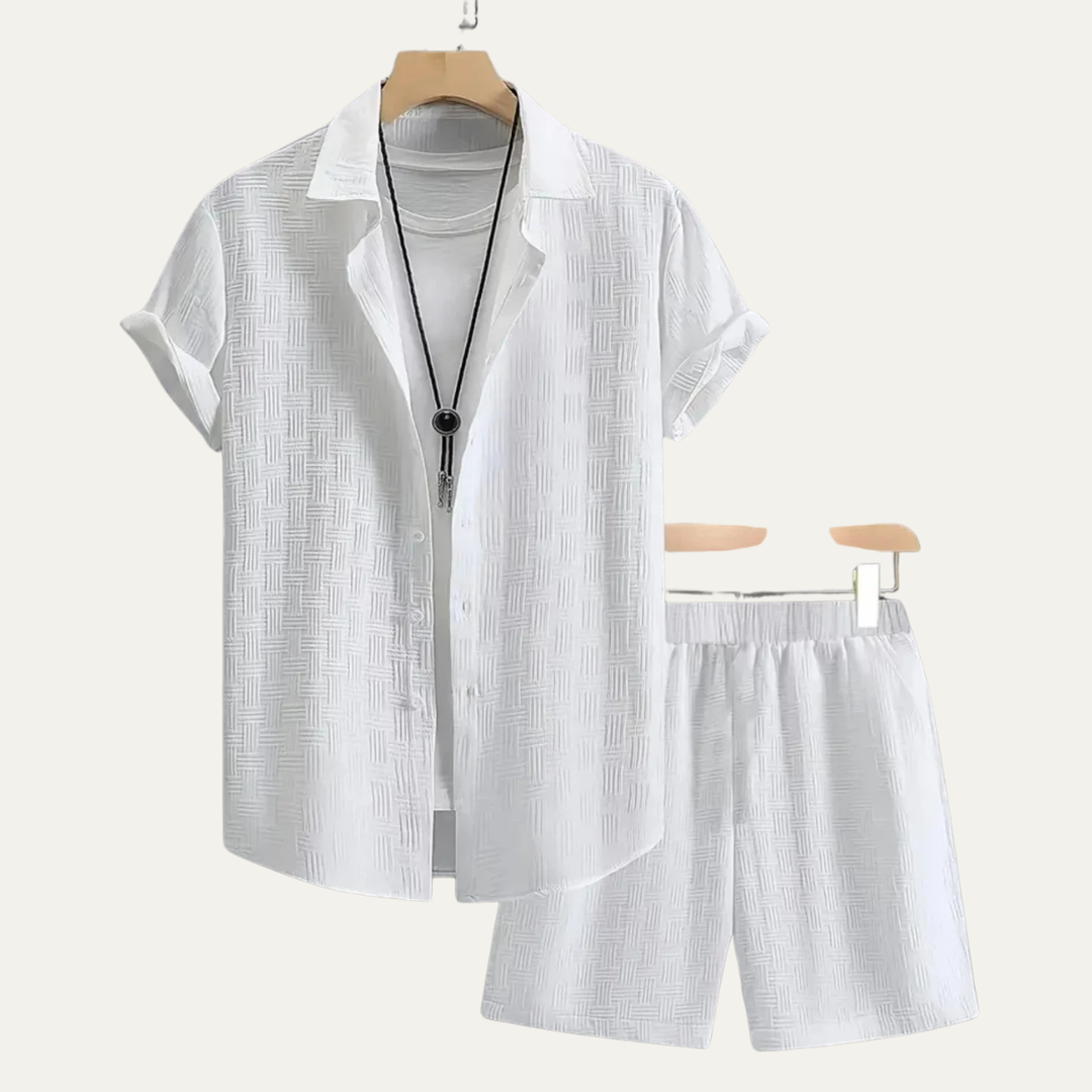 The Taranto Men’s Summer Beach Set – Shirt and Shorts