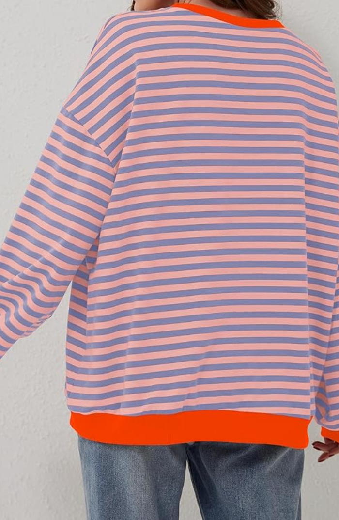 Cozy Striped Oversized Sweater