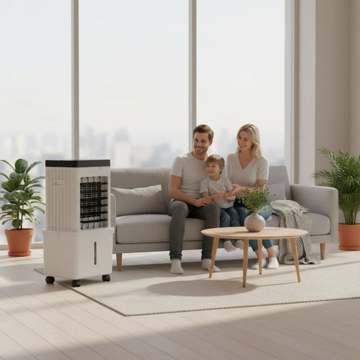 Přenosný chladič vzduchu 3 v 1 – ventilátorový zvlhčovač a ventilátor