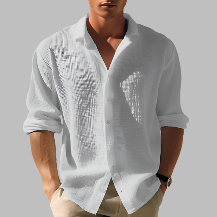 Chemise Décontractée à Manches Longues pour Homme