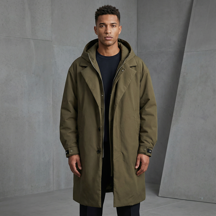 Jason - Modern Utility Trench Coat for Men