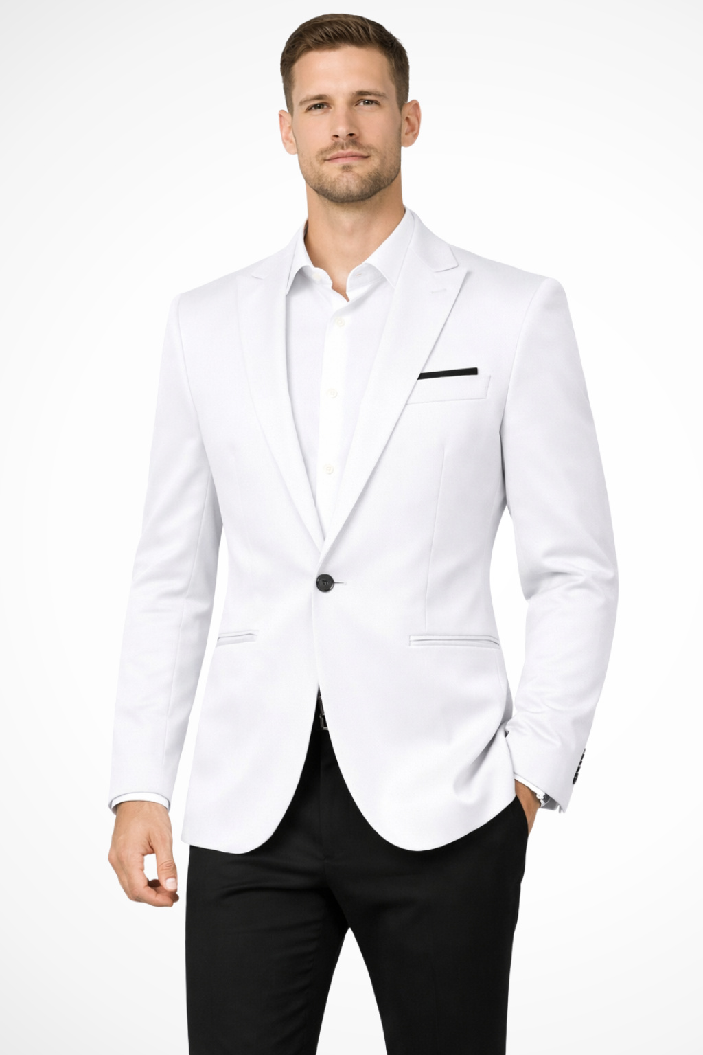 Theodore | Men Tailored Single Button Wedding Guest Blazer
