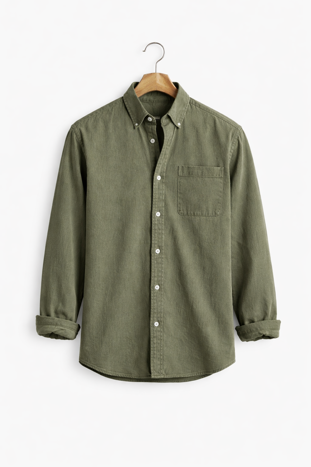 Men's Chambray Shirt with Relaxed Fit