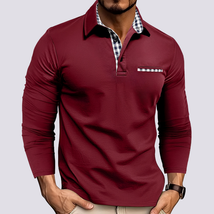 Mark – Polo shirt for men – Casual long-sleeve shirt
