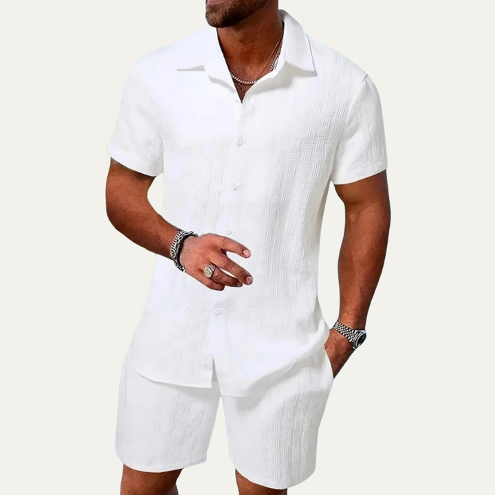 The Taranto Men’s Summer Beach Set – Shirt and Shorts
