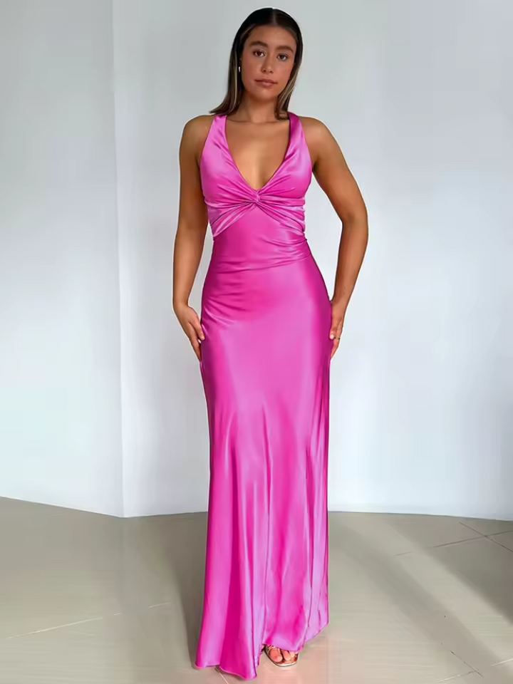 Elegant Sleeveless Party Dress - Chic Design