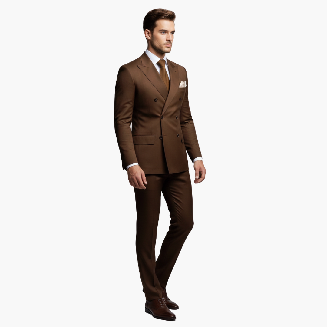 Slim Fit Men's Suit Two-Piece Set