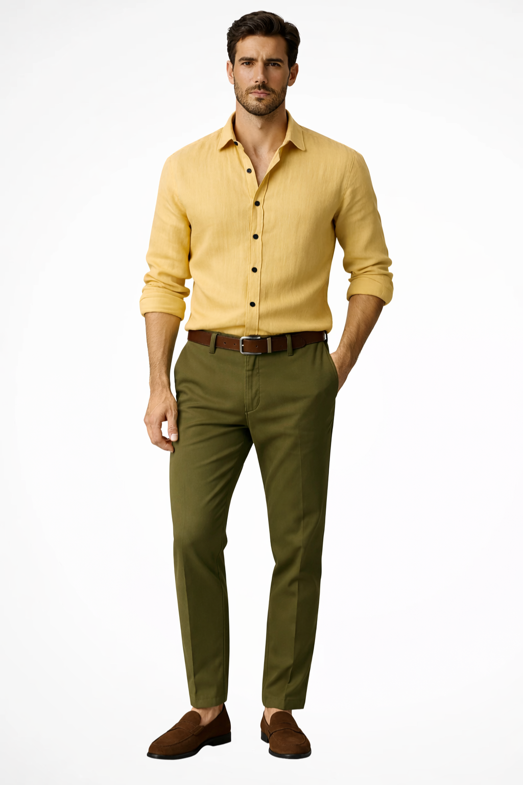 Jake | Men Linen Button Up Smart Casual Shirt