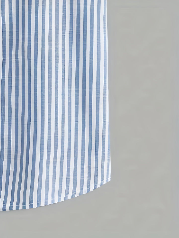 Men's Short-Sleeve Shirt with Stripes – Casual Summer Style for Everyday and Leisure