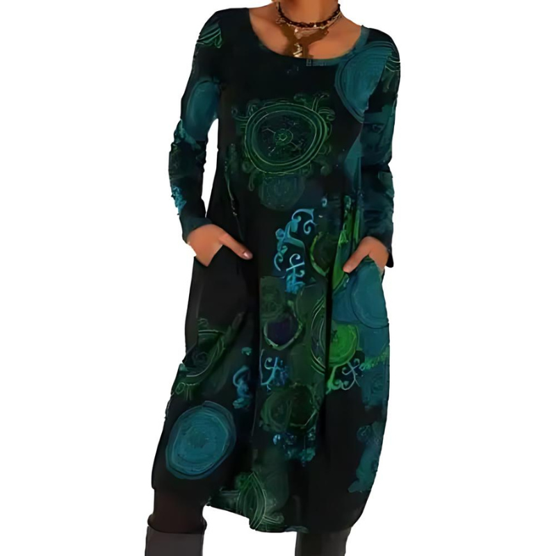 Elegant Winter Dress | Cozy Warmth