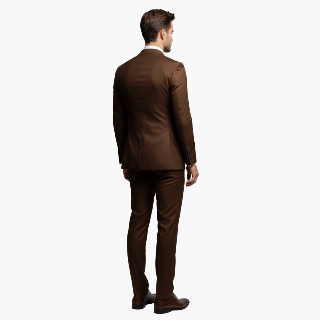 Slim Fit Men's Suit Two-Piece Set