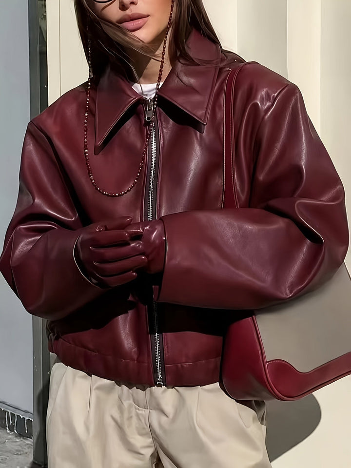 Women's Boxy Jacket with Elasticated Hem